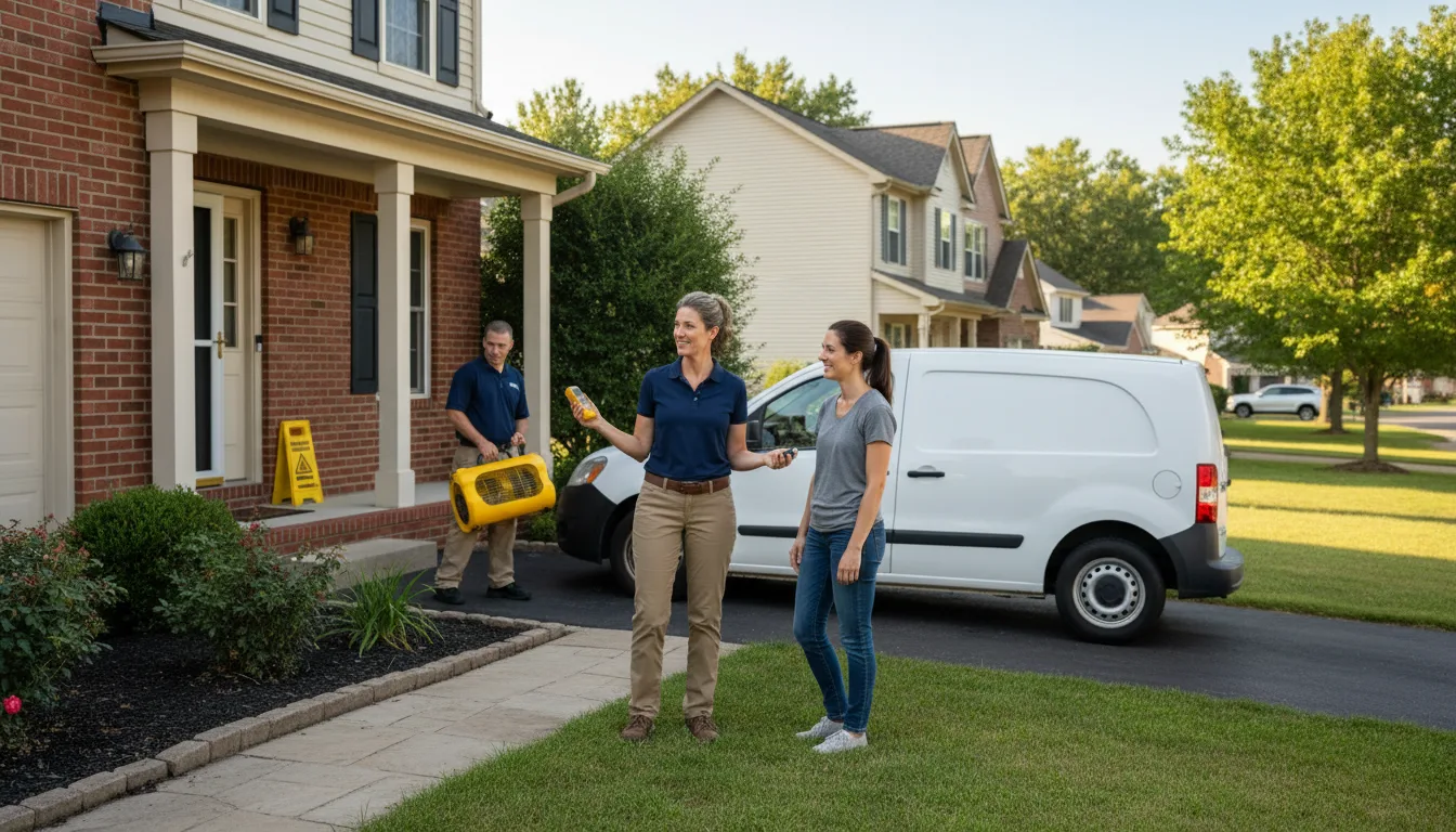 Water restoration image for Flood Water Cleanup, Removal And Restoration Services in Magnolia, OH